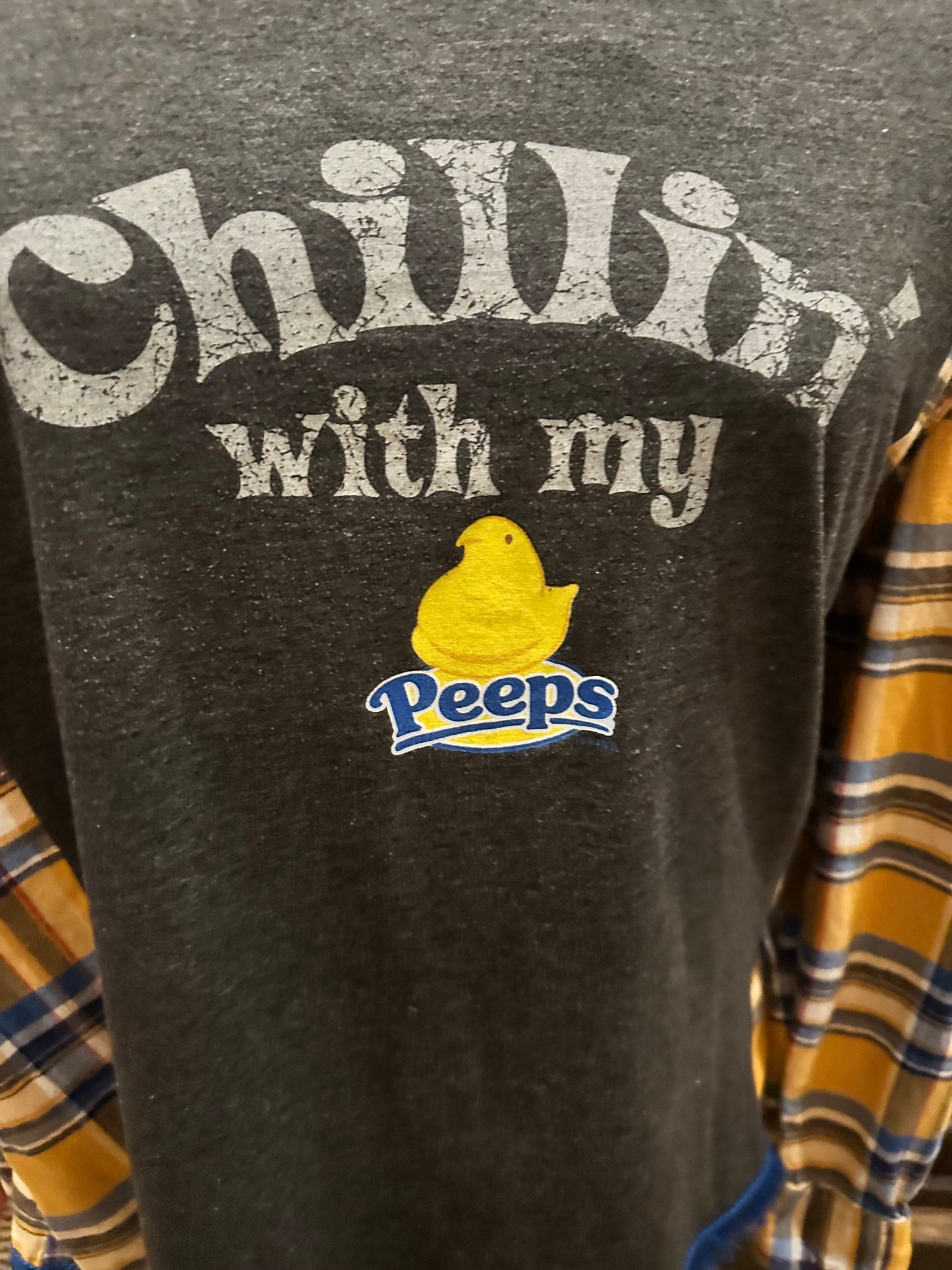 Chillin’ With My Peeps Flannel Tee