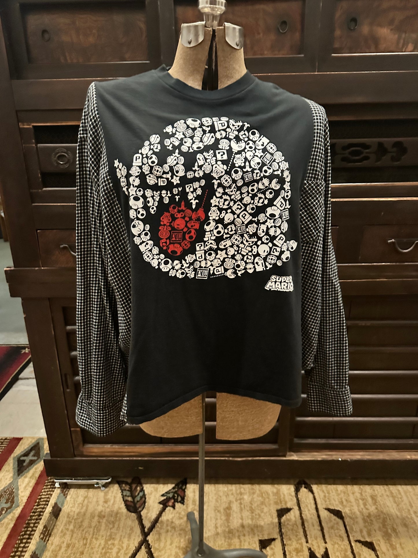 Boo Super Mario Flannel Tee