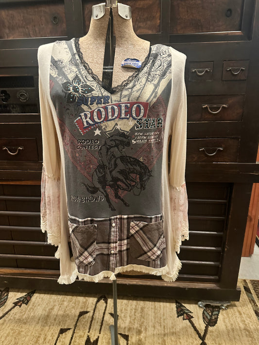 Rodeo Flared Sleeve Tunic/Dress