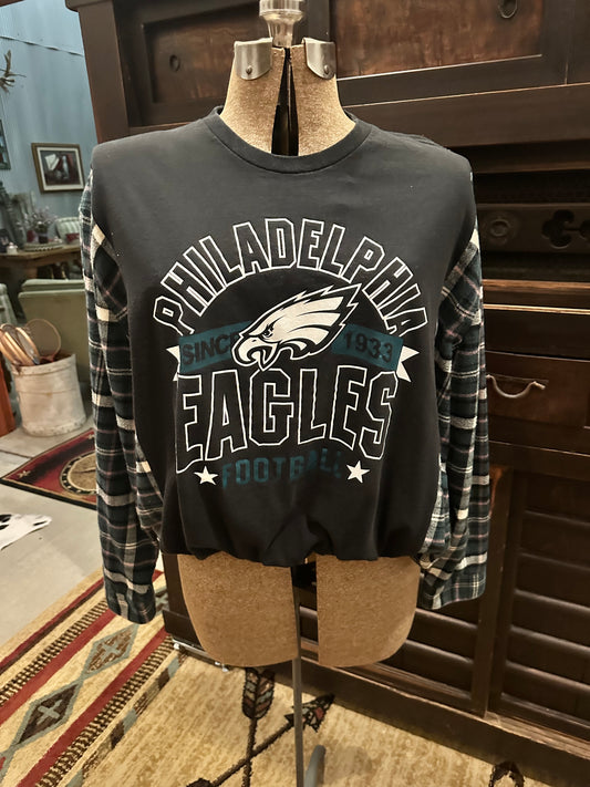 Philadelphia Eagles Flannel Sweatshirt
