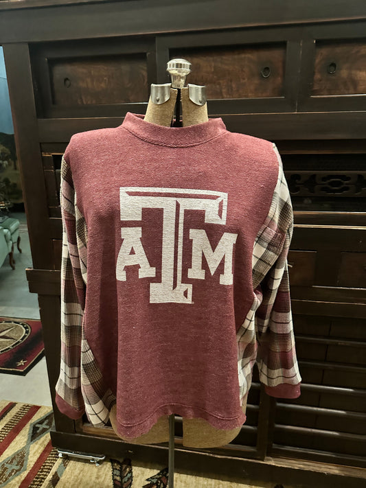 Texas A&M Flannel Sweatshirt