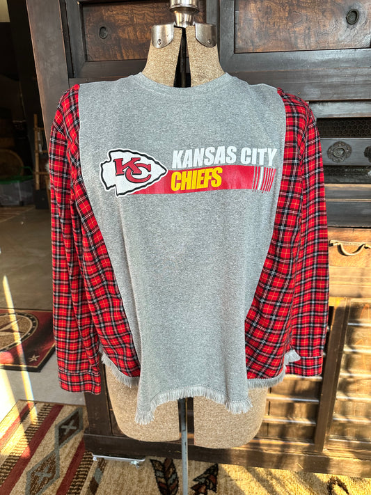 Kansas City Chiefs Flannel Tee Shirt